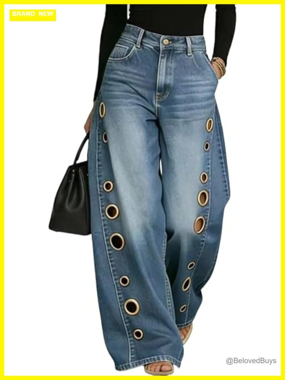 Barrel Wide Leg High Waisted Baggy Jeans Y2K Streetwear